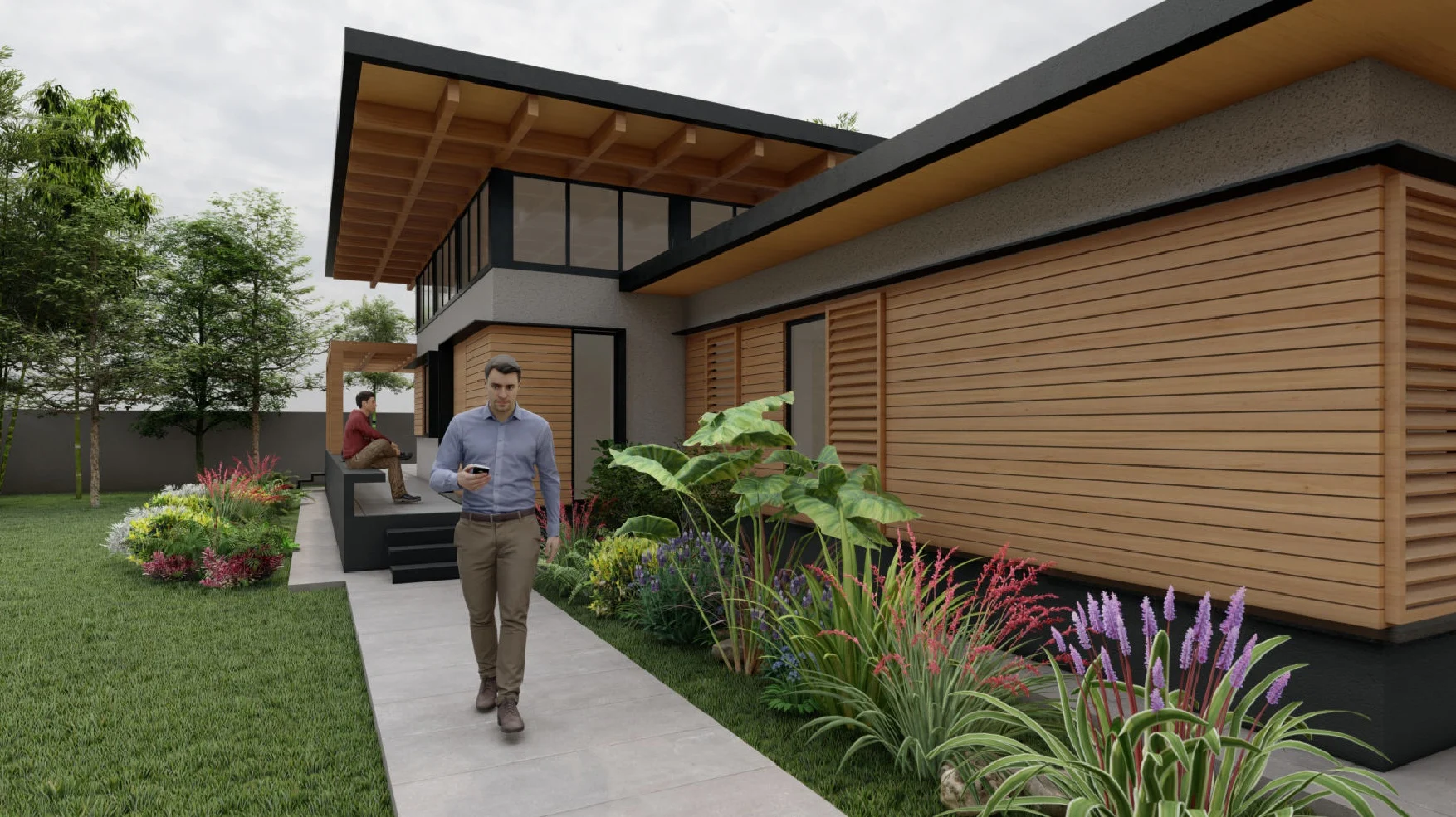 Casa ospitalității - vedere aeriană