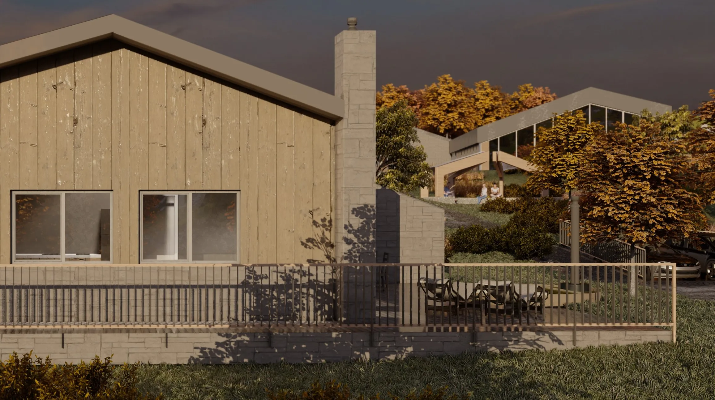 Vedere aeriană a complexului