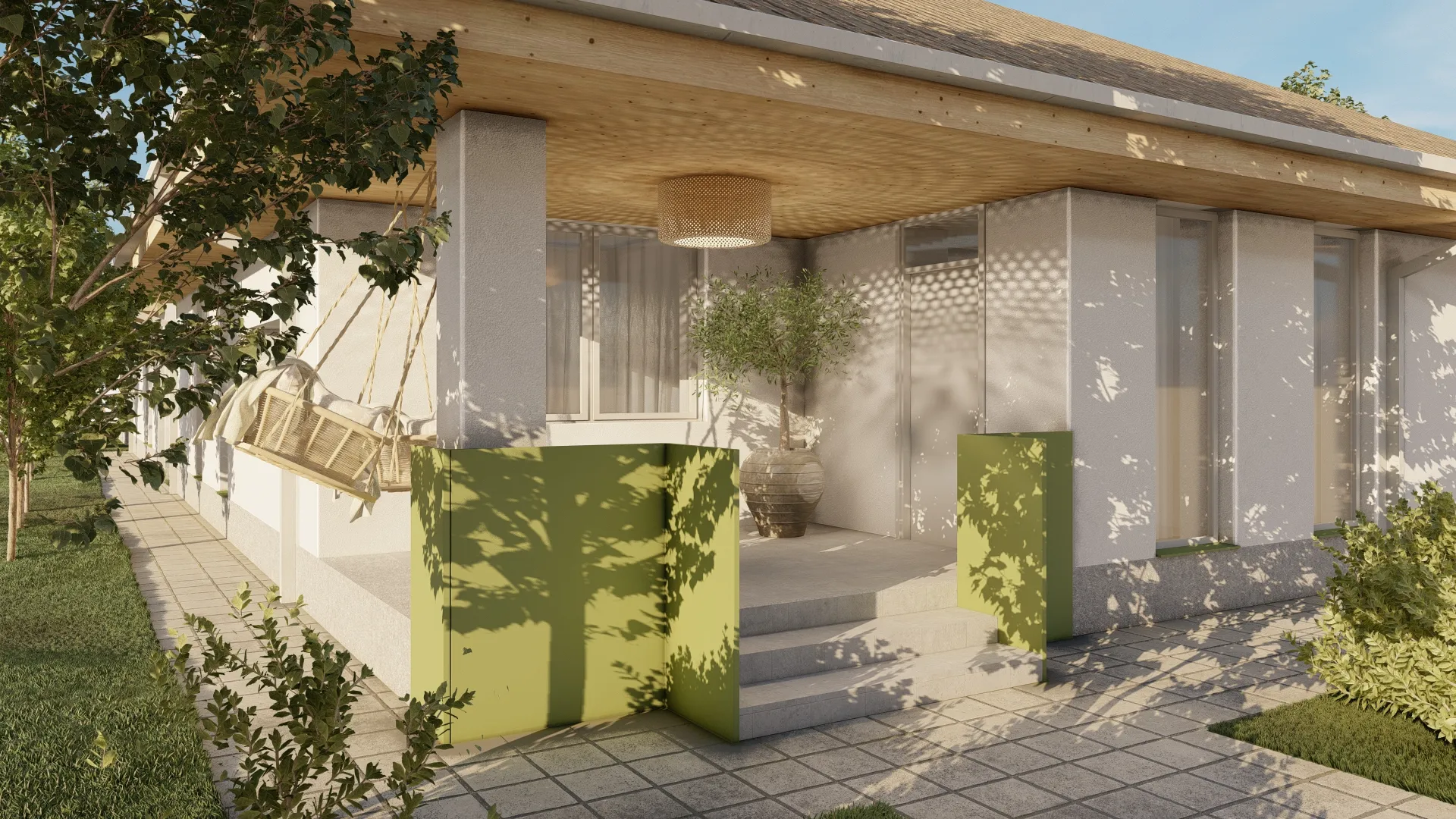 Living cu tavan înalt